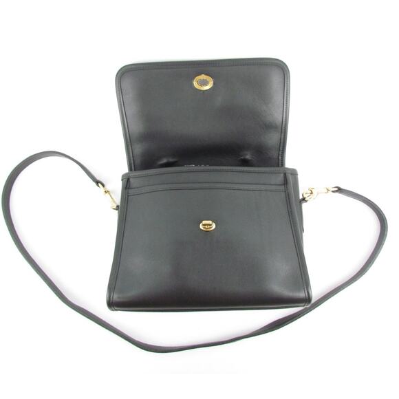 Vintage Coach Black Glove-Tanned Leather Court Bag – Style 9870 - Picture 9 of 9